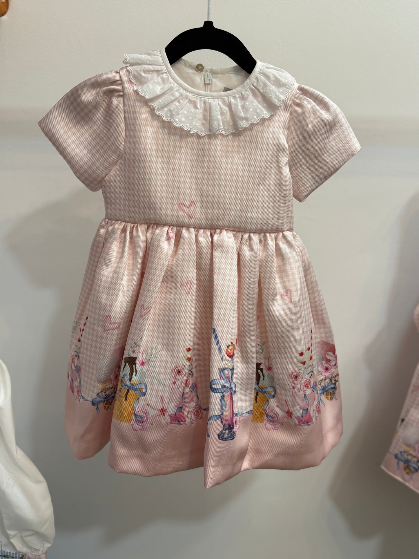 ICE SCREAM GINGHAM DRESS