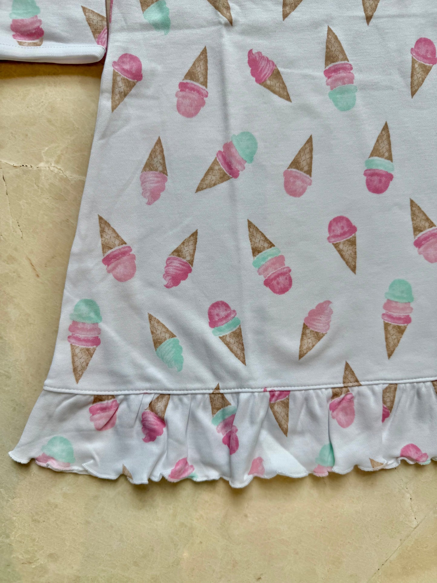 Water color icascream pajama dress