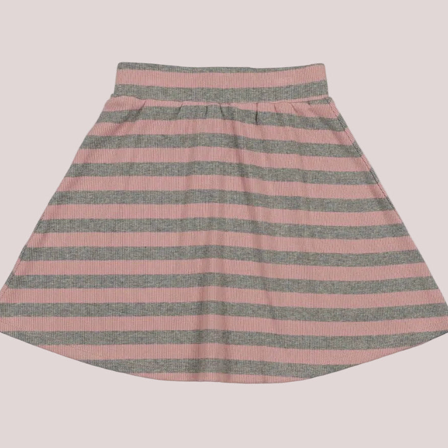 Grey and pink stripe set