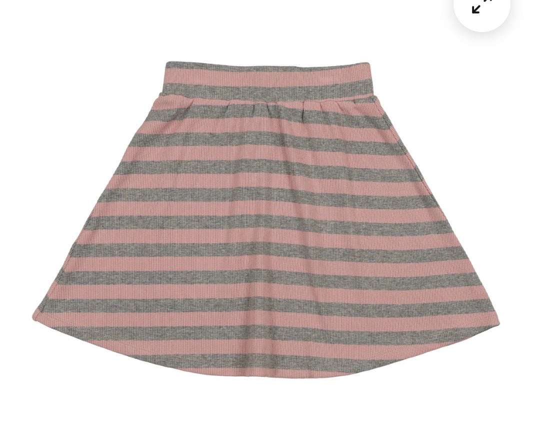 Grey and pink stripe set