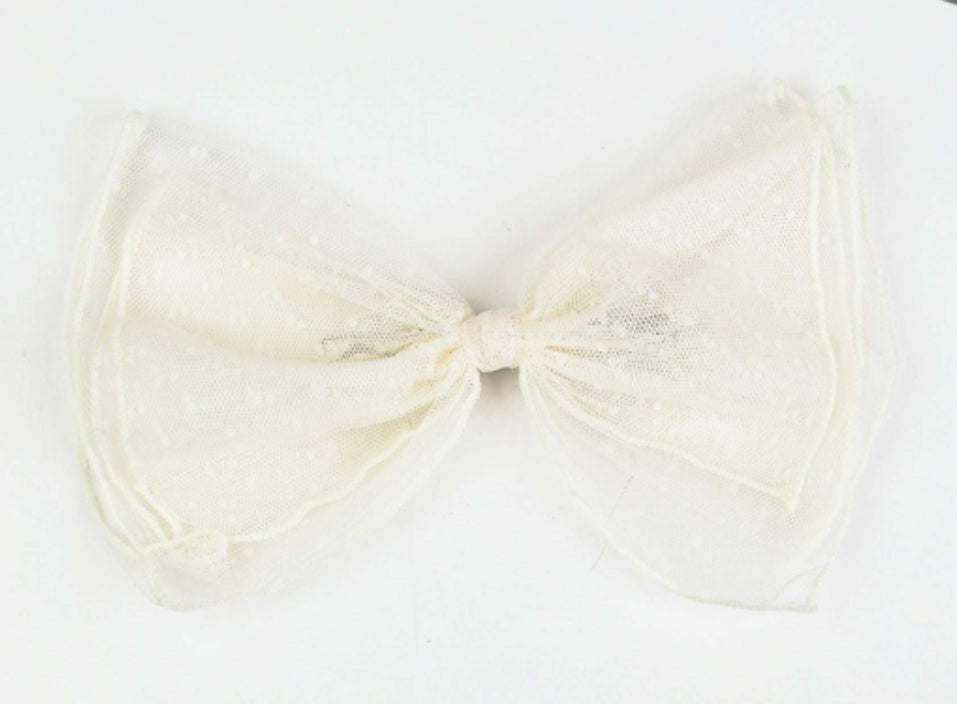Mesh bow clip milk