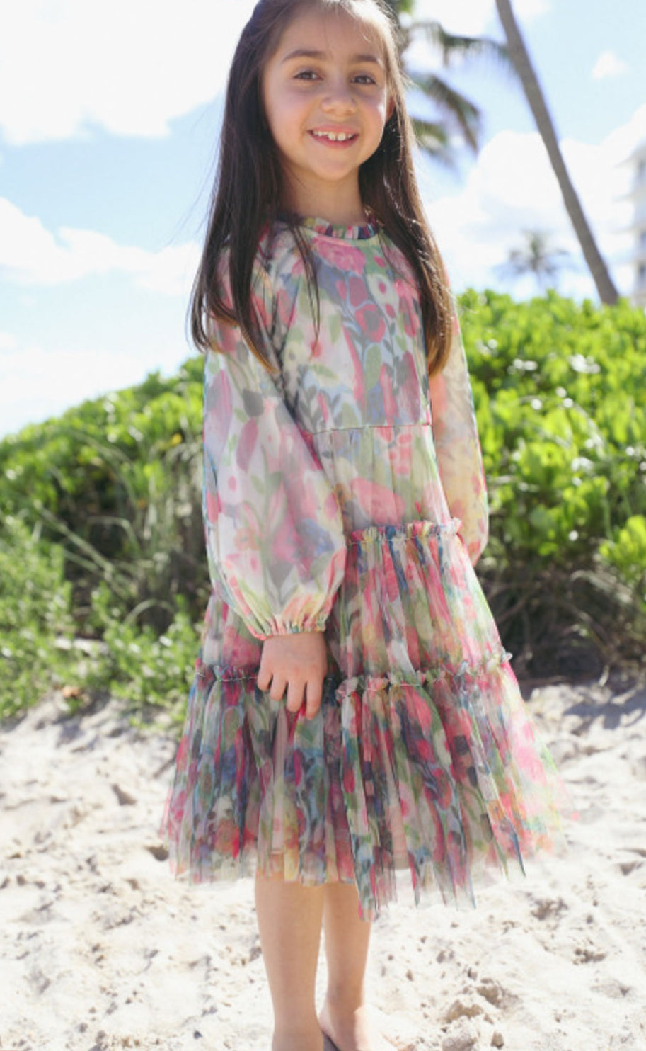 Tulle Floral Dress