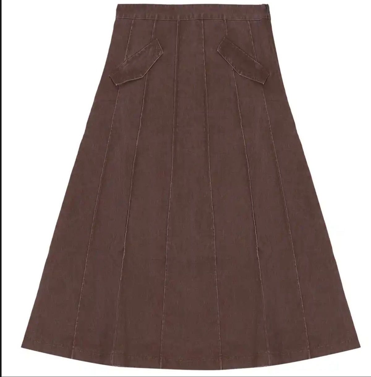 Denim Brown skirt