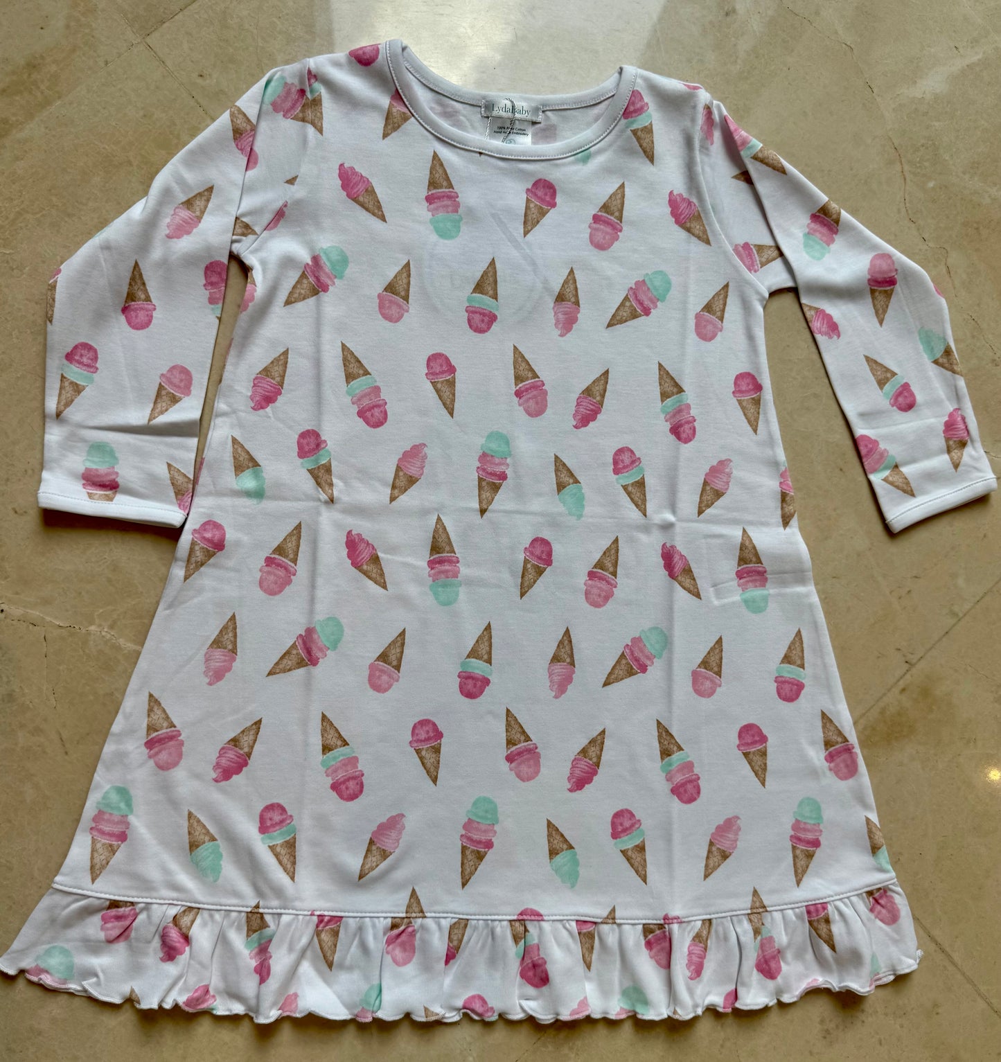 Water color icascream pajama dress