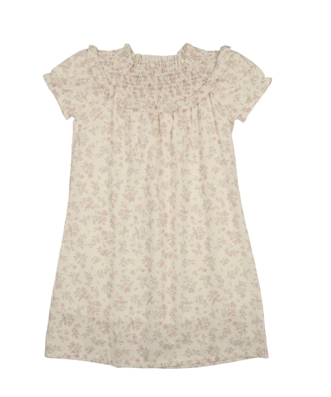Pastel garden short sleeve dress