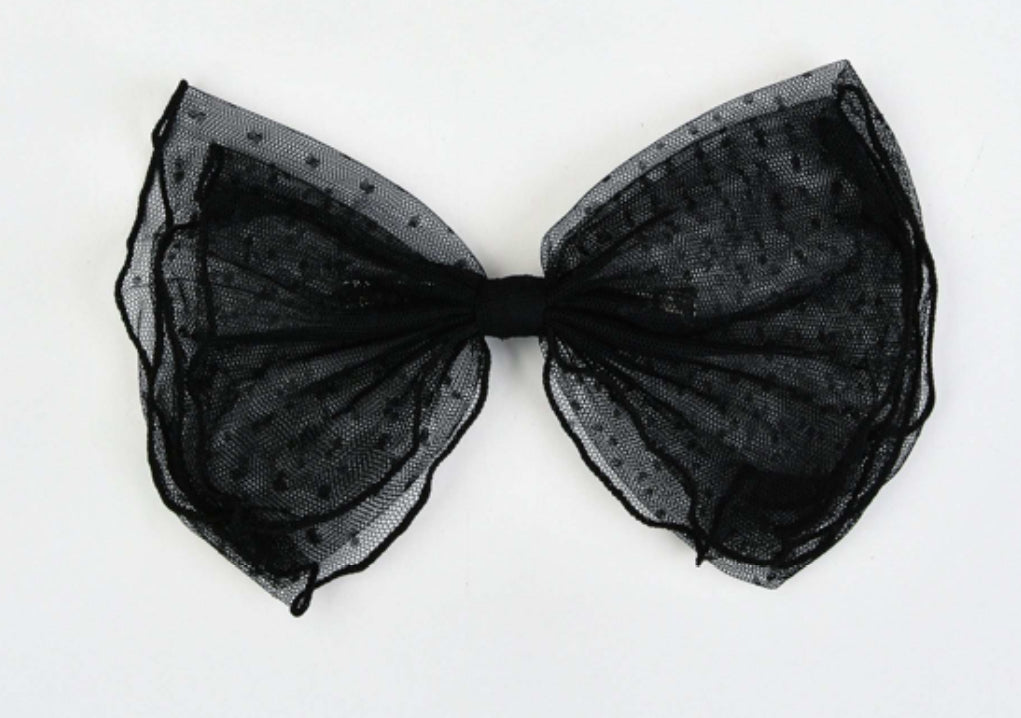 Mesh bow clip black