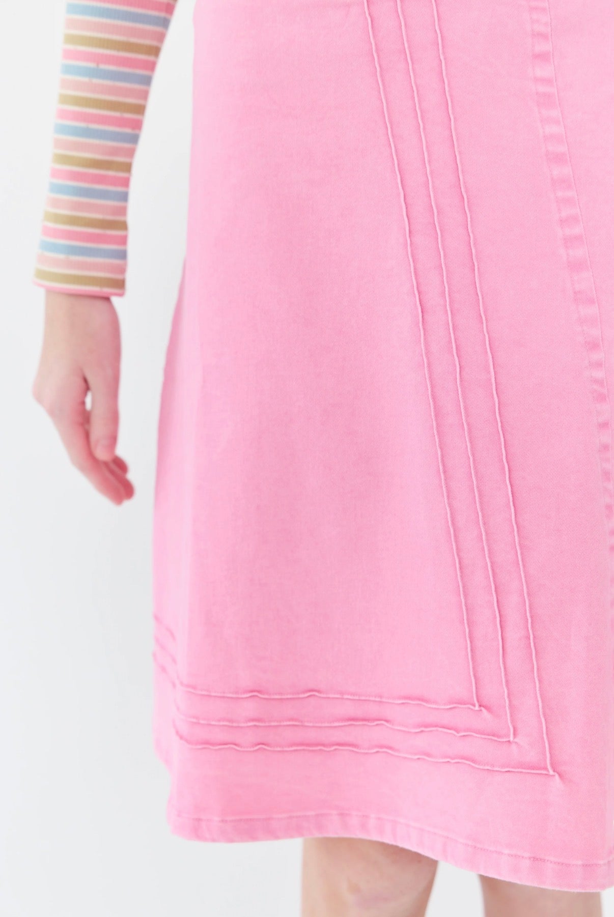 Denim wrap skirt