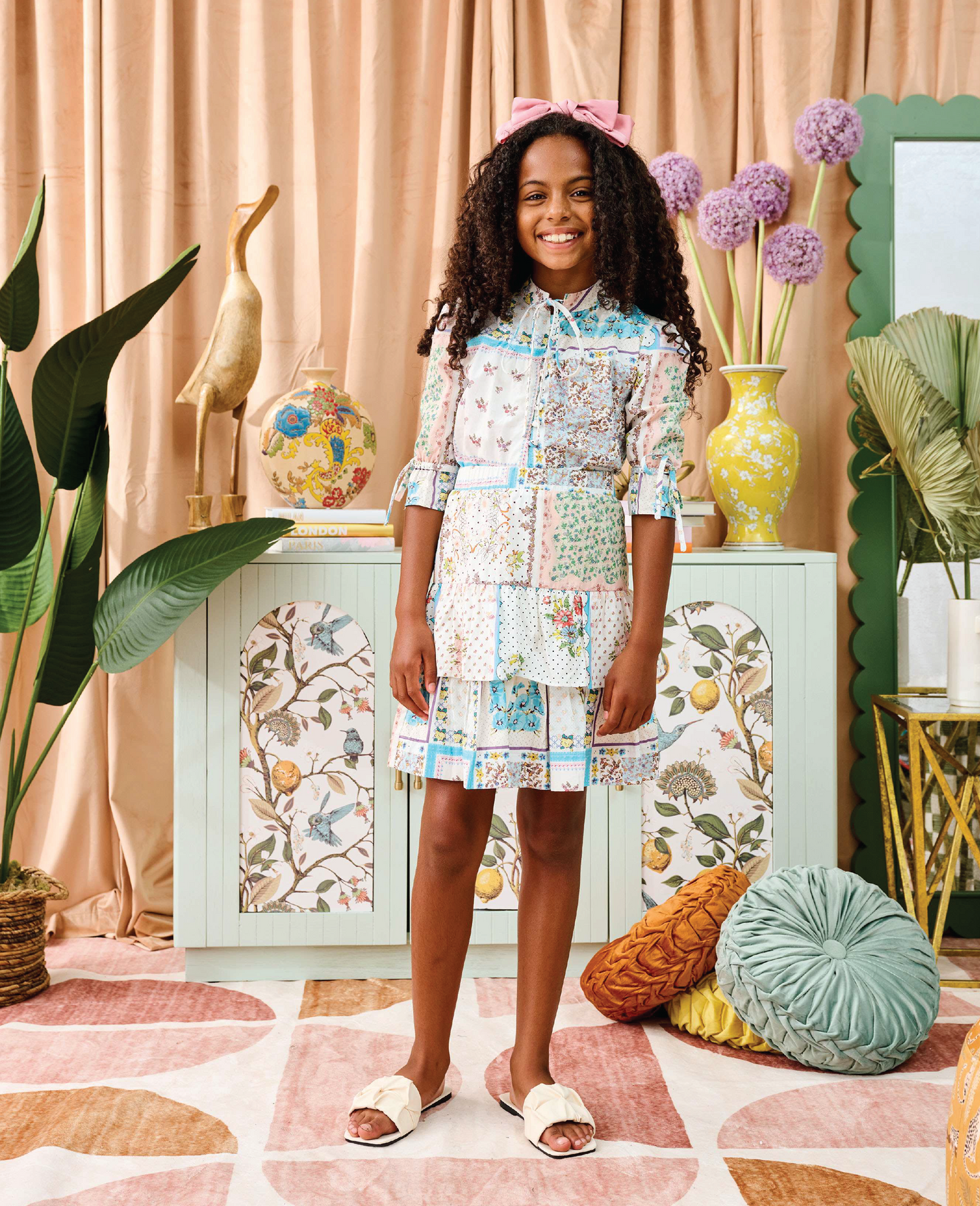 FLORAL PRINT LAYERED SET