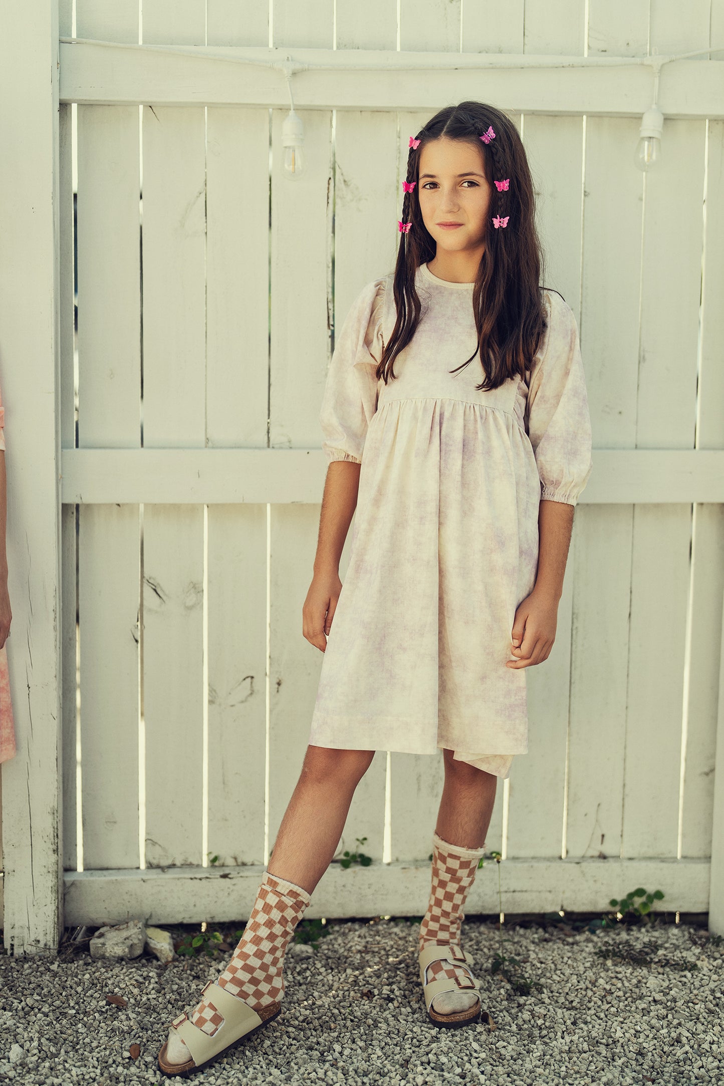 Violet marble dress