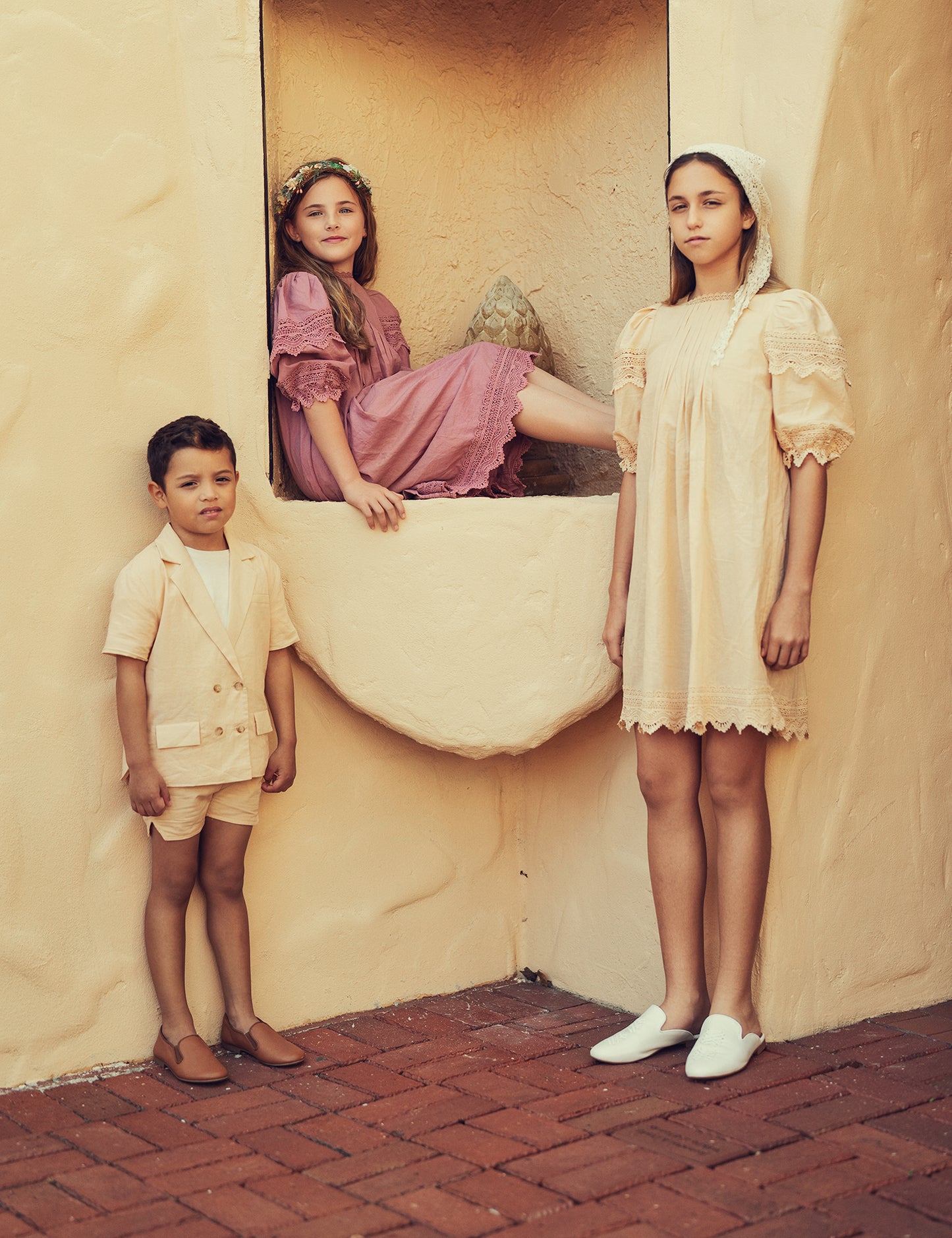 BEIGE LINEN DRESS