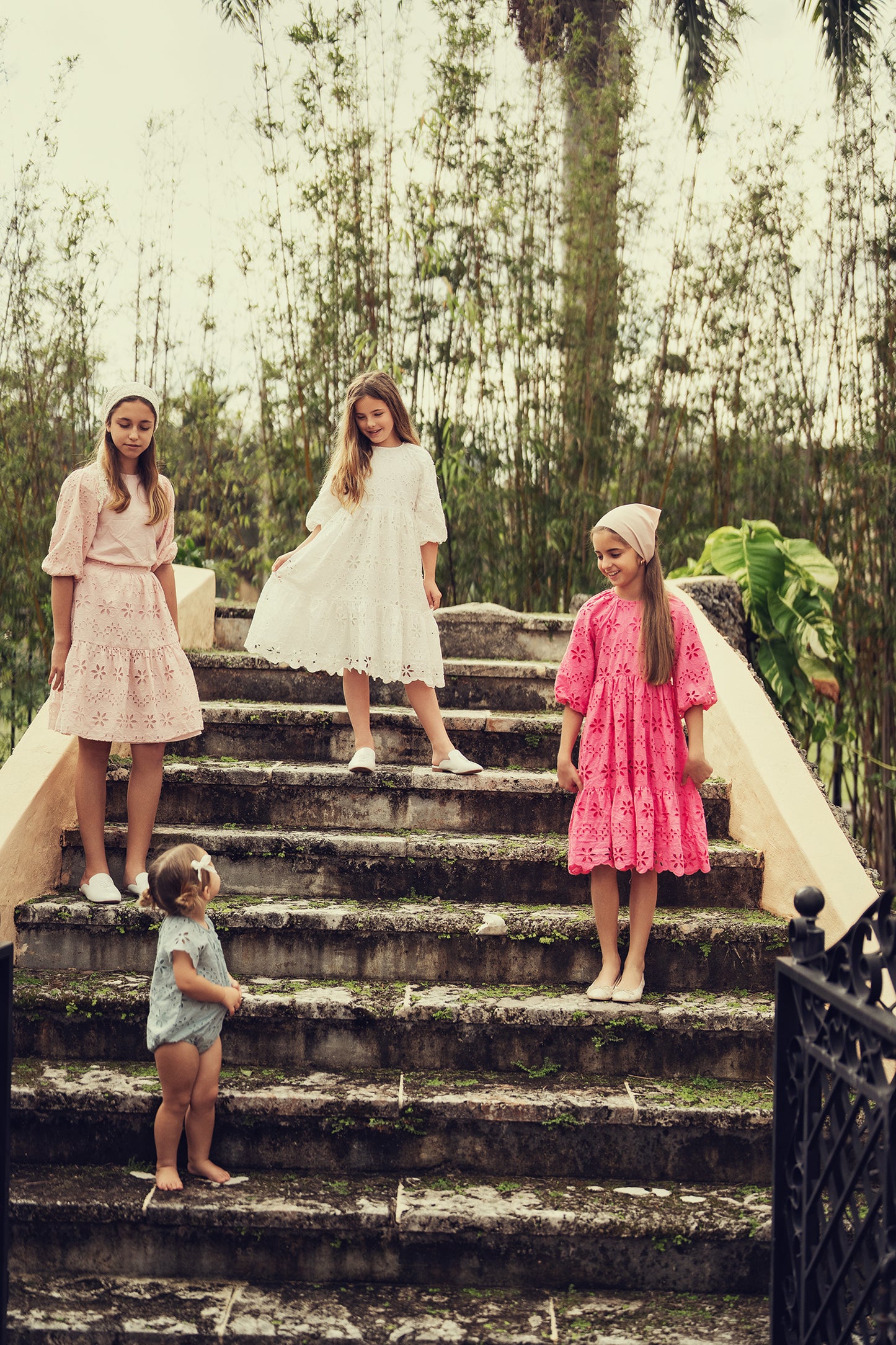 PINK EYELET DRESS