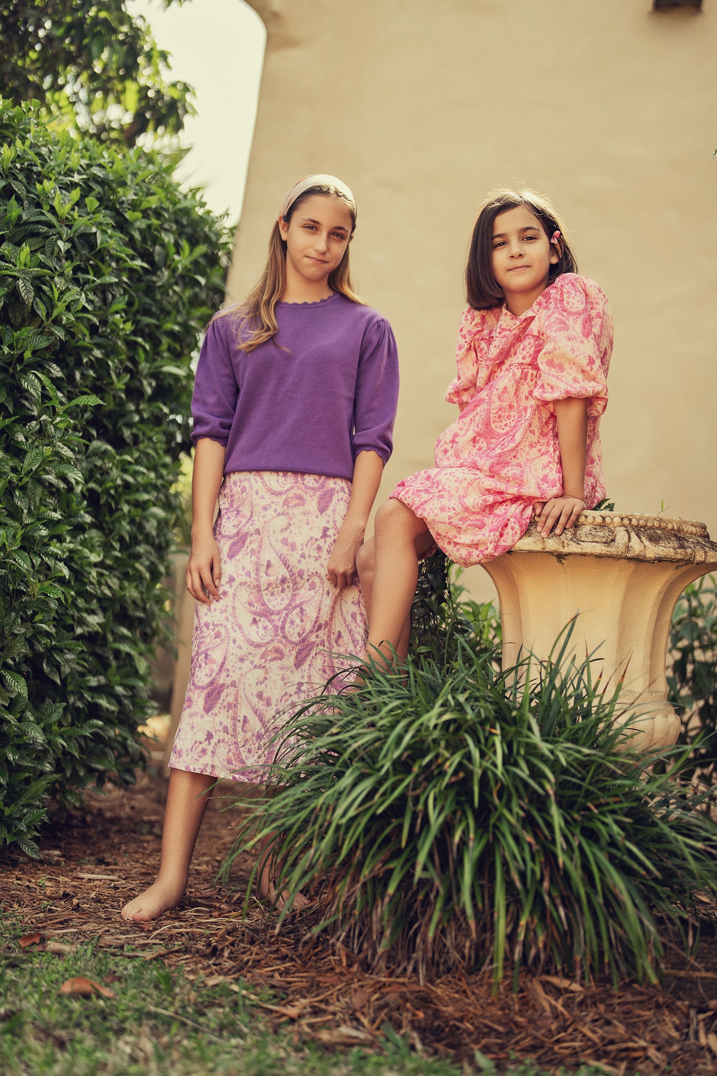 PURPLE PAISLEY DRESS
