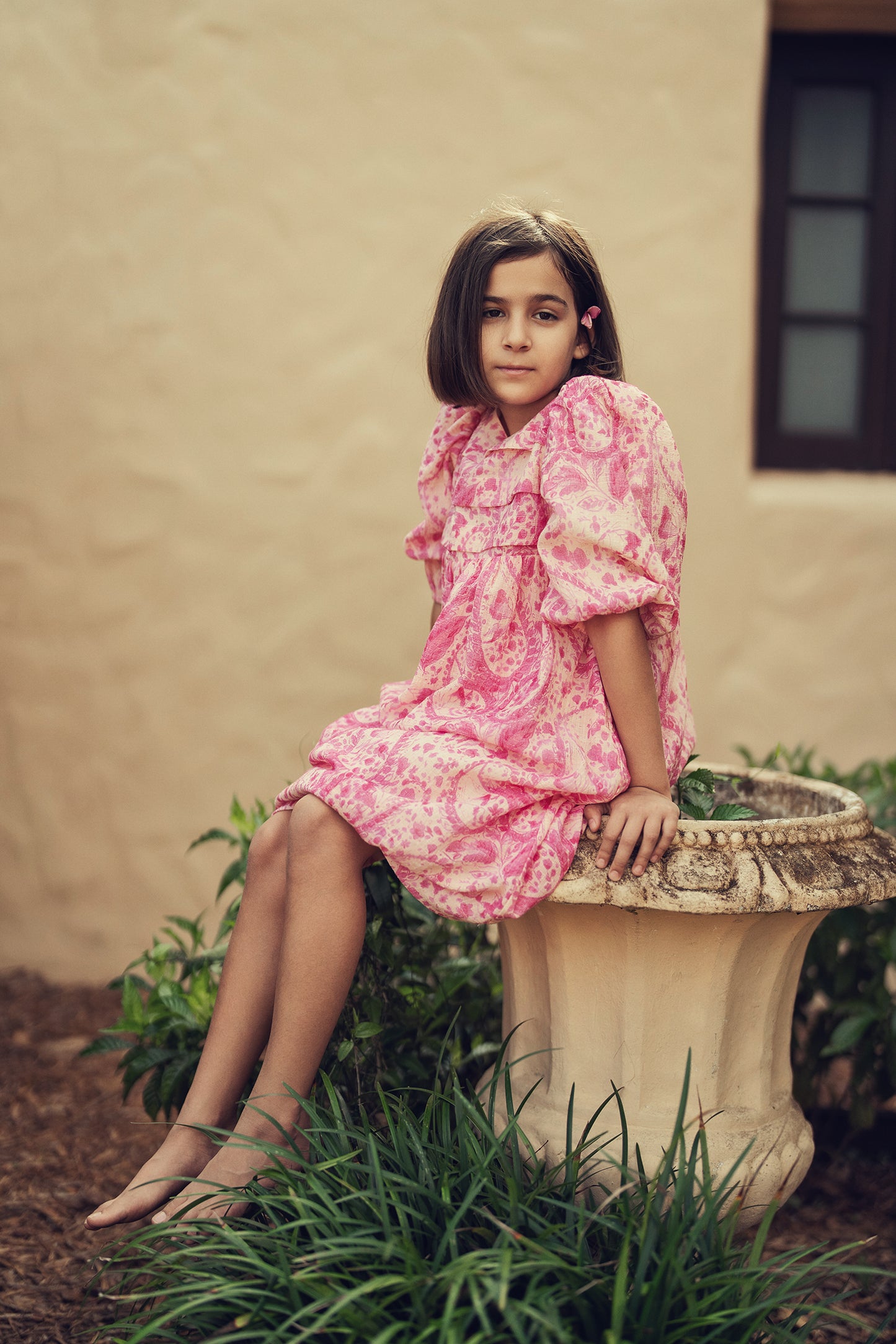 PINK PAISLEY DRESS