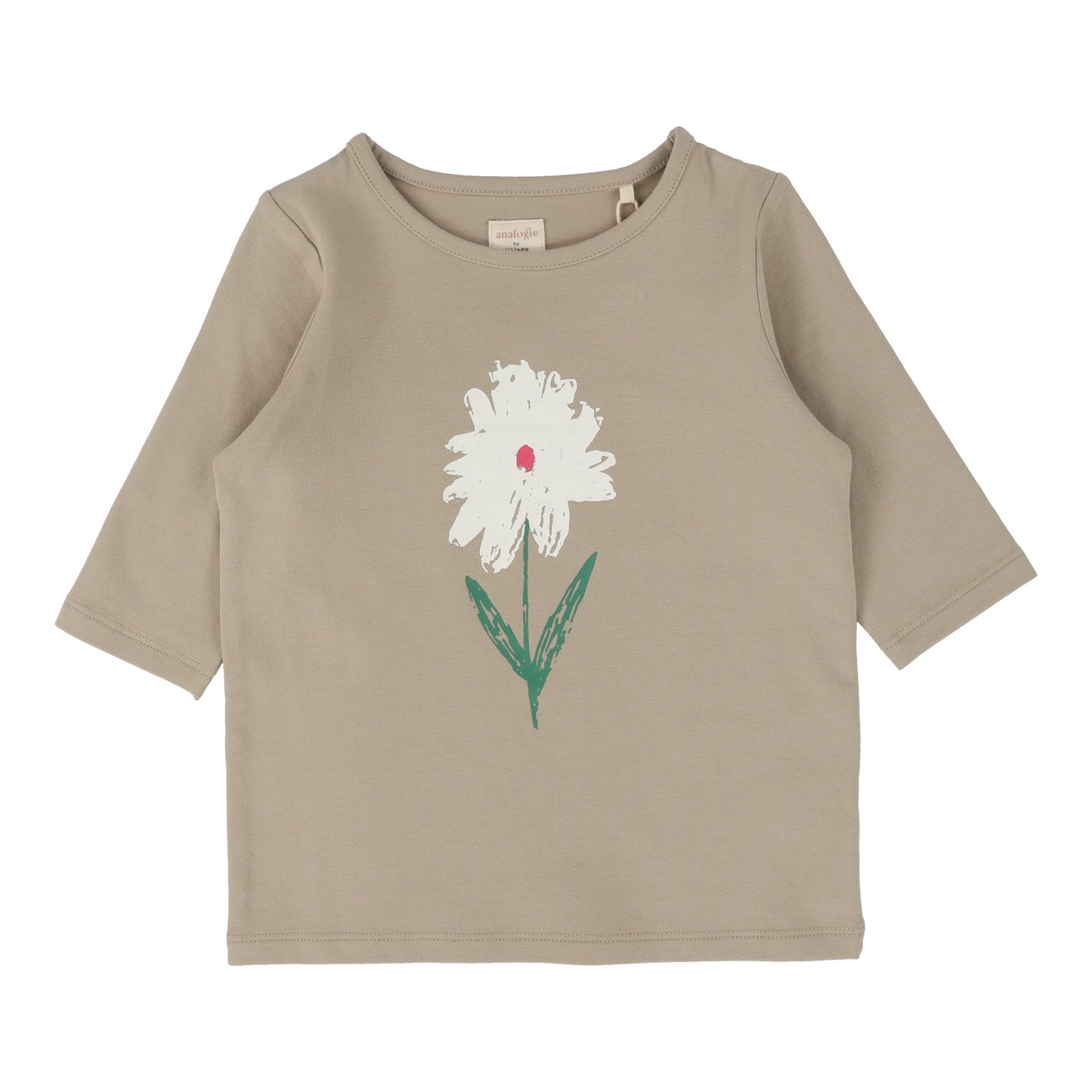 TAUPE FLOWER LONG SLEEVE SKIRT SET