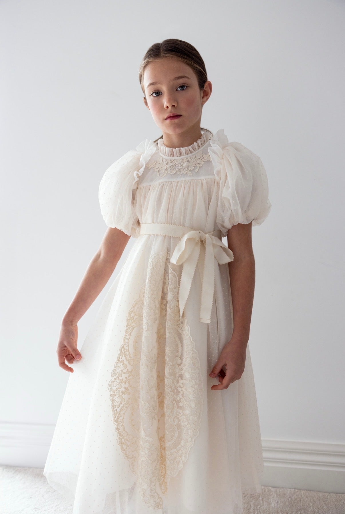 Vintage Doily lace Tulle dress
