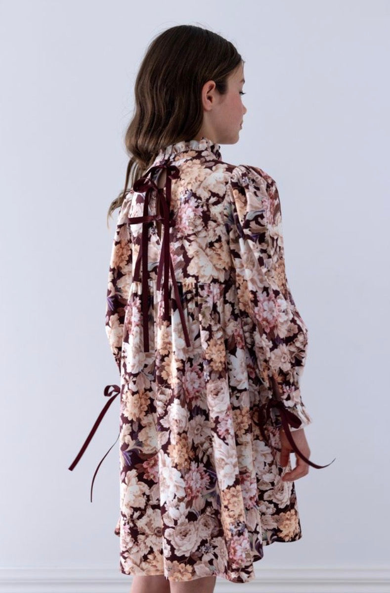 Winter Bloom Cord Dress