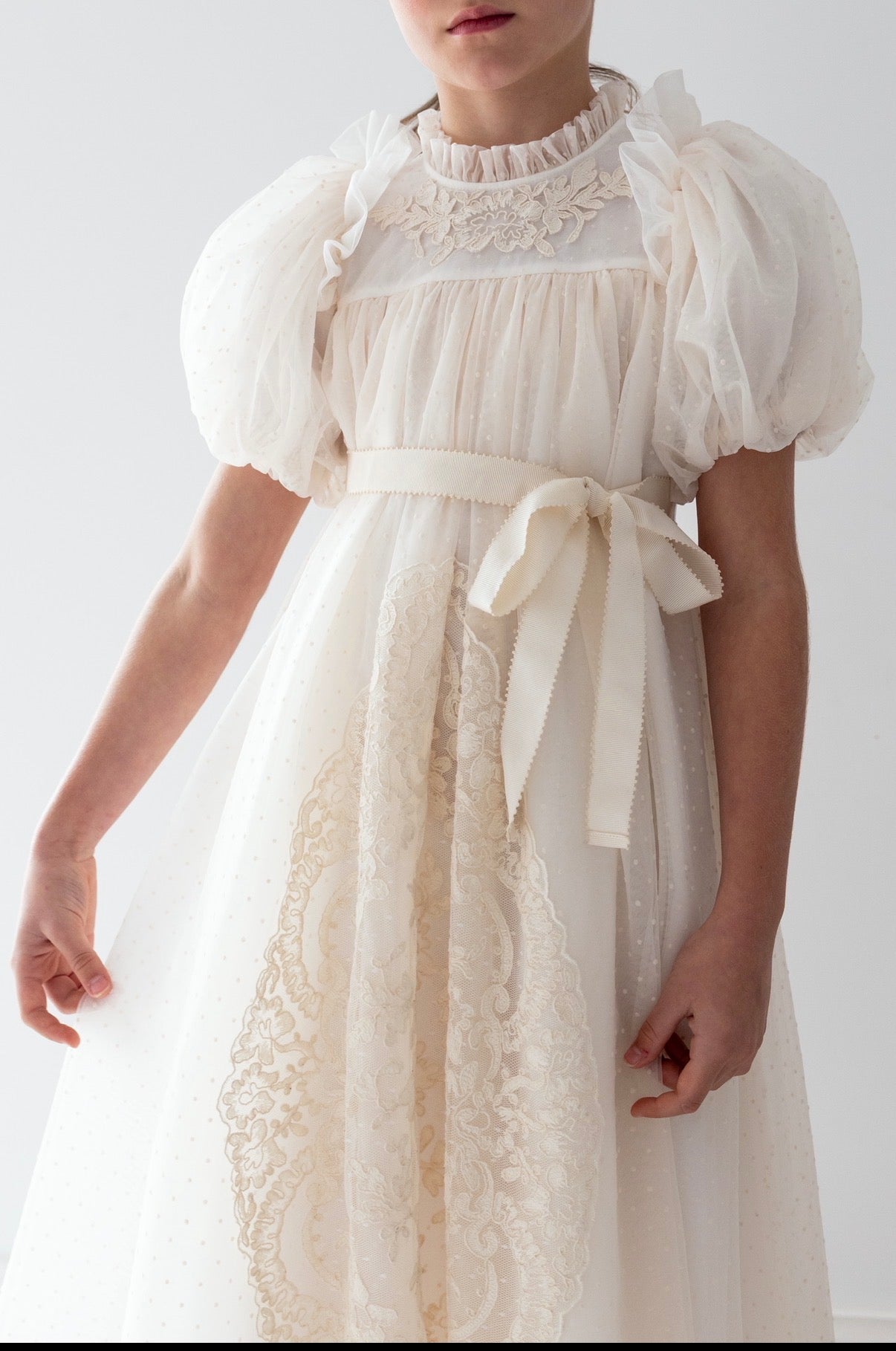 Vintage Doily lace Tulle dress