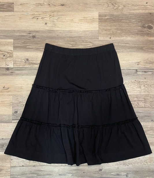 Black A Shape Skirt