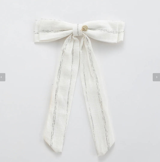 LINEN BOW CLIP