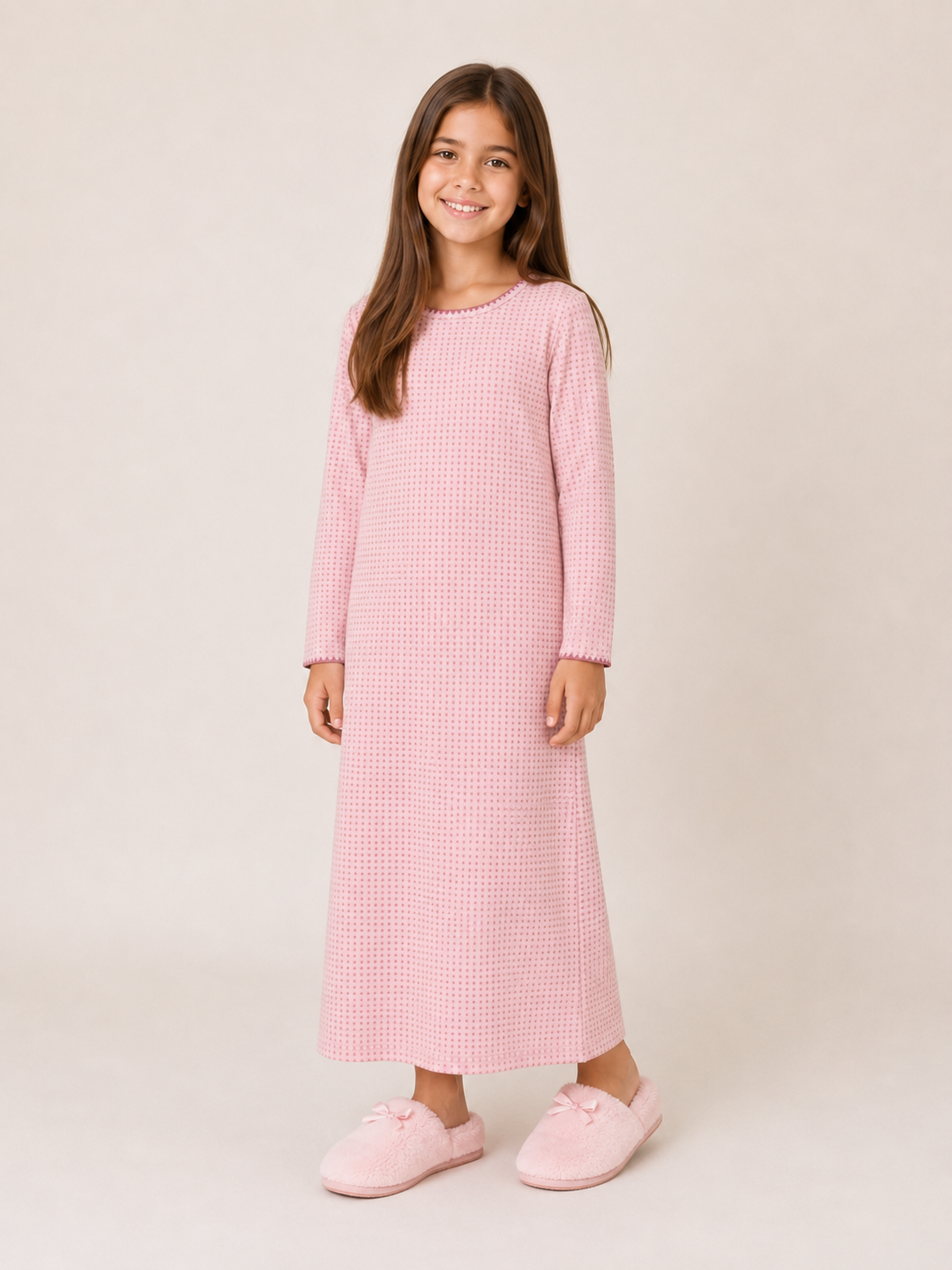 Polka Dot Long Nightgown