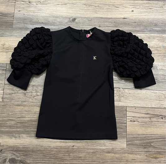 Black Top Puff Sleeve