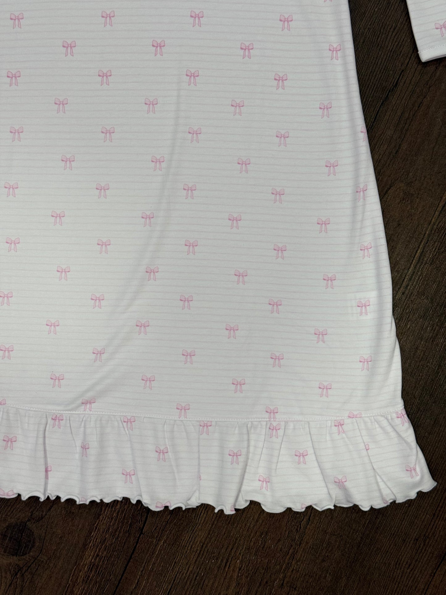 Bows and Stripes Pajama Dress