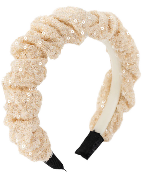 Butter  sequin headband