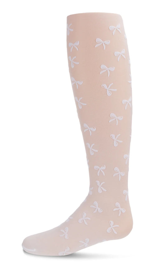 Flocked Bouncing bow tights