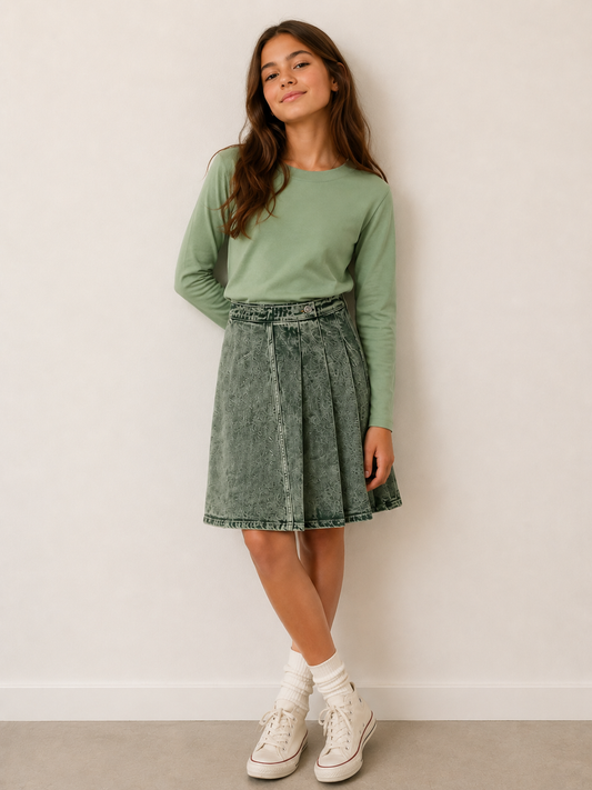 Green Jean colored set