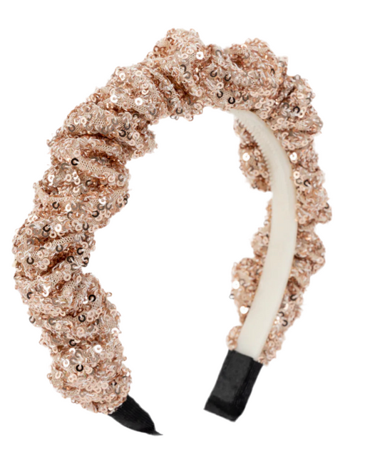 Gold  sequin headband