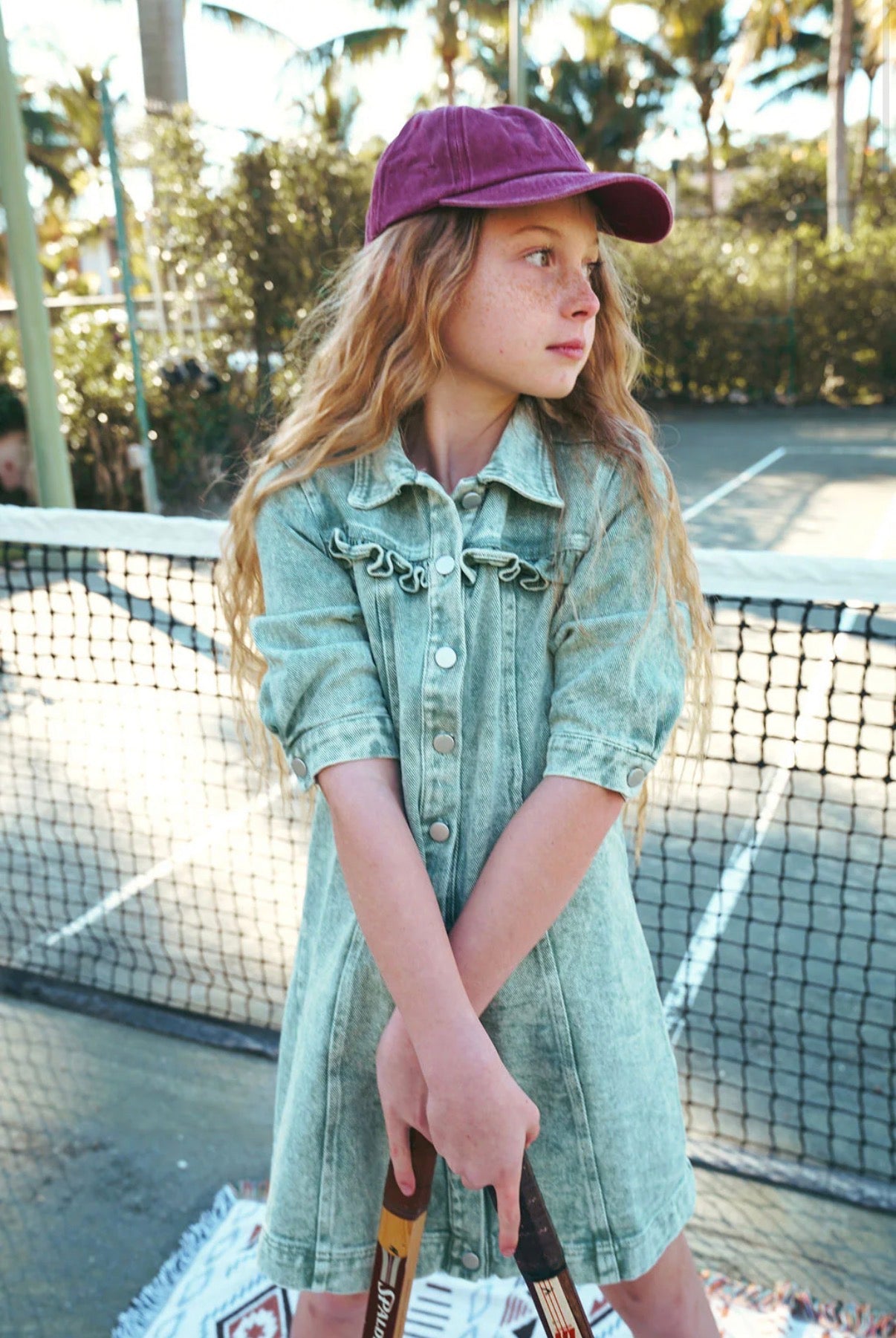 Green Jean colored dress