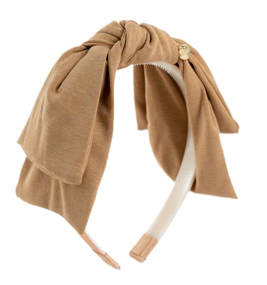 Brown jersey headband