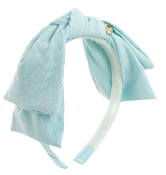 Light blue jersey headband
