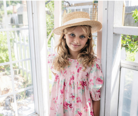 Pink Smocked Dress