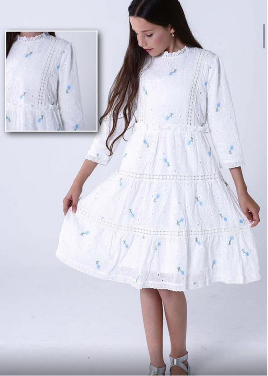 Light Blue Flower Dress