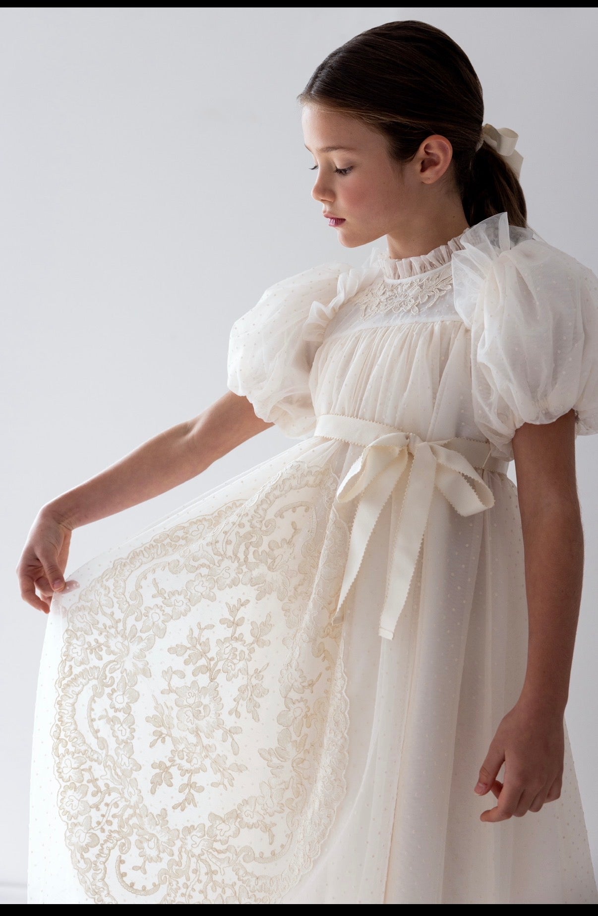 Vintage Doily lace Tulle dress