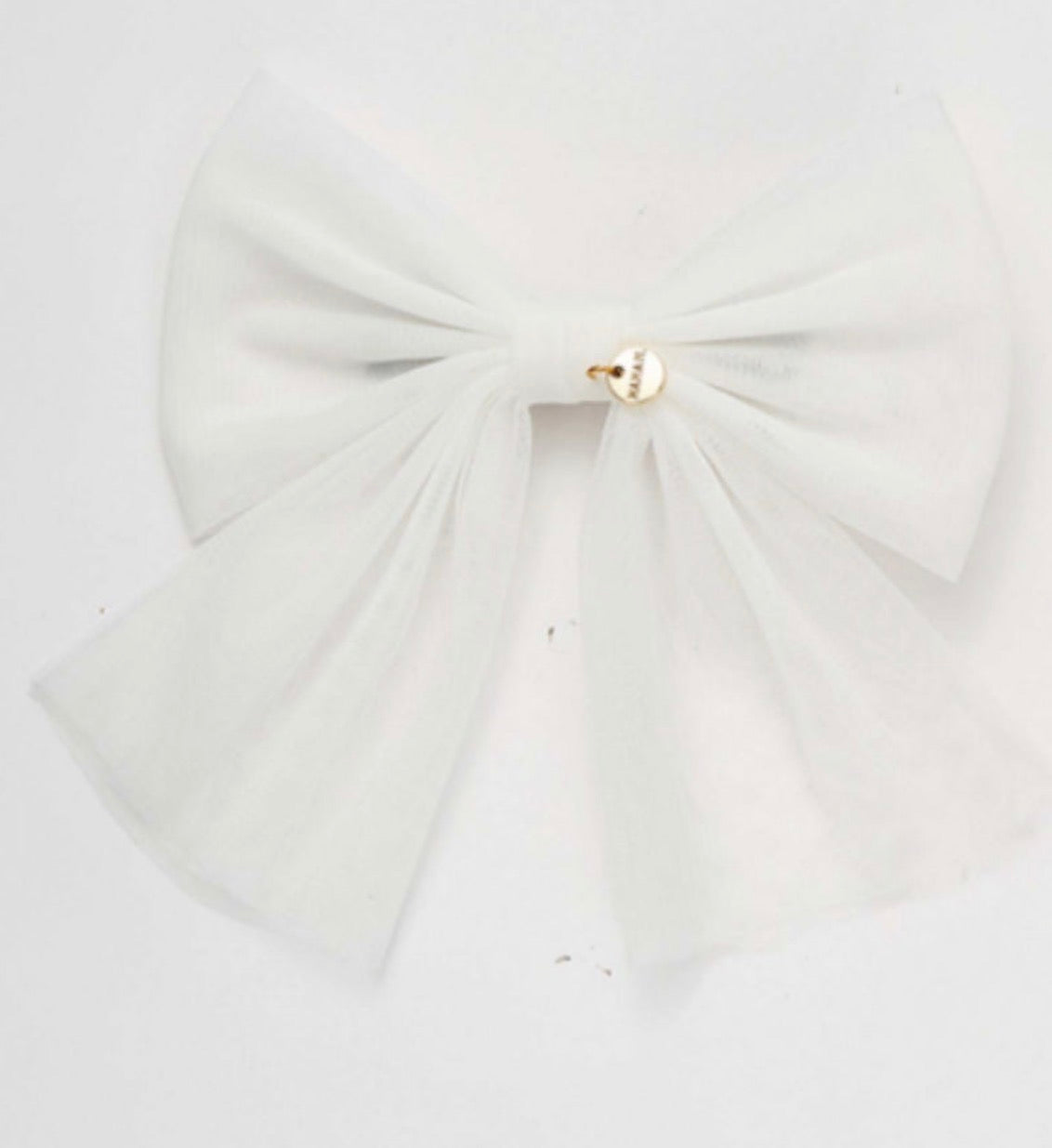 White big Tull bow short clip