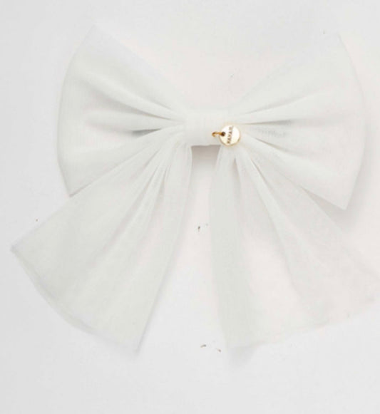 White big Tull bow short clip