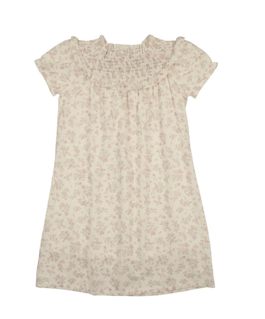 Pastel garden short sleeve dress