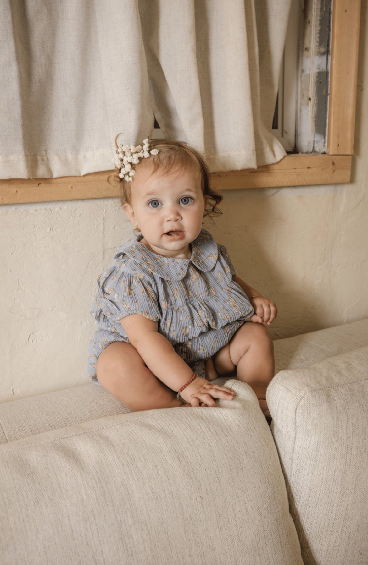 Baby Light Blue Romper