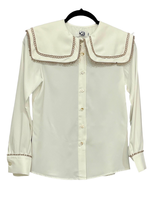 White Collar Blouse