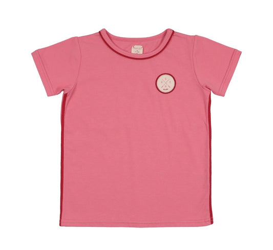 FRESH PINK BOAT CREW SET SHORT SLEEVE