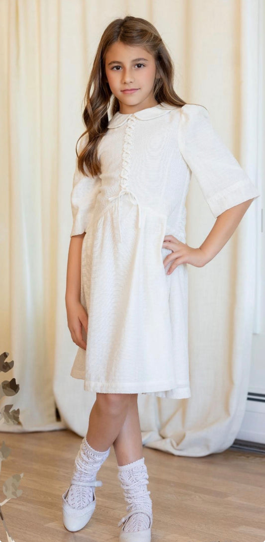 Vintage Lace Tie Dress