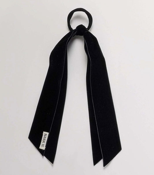 VELVET HAIR BAND NAVY