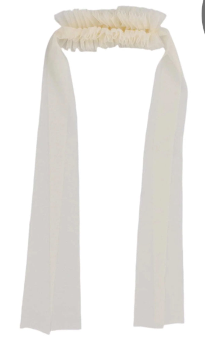 Ruffle baby band beige