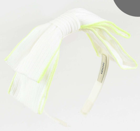 Colored edge headband lemon