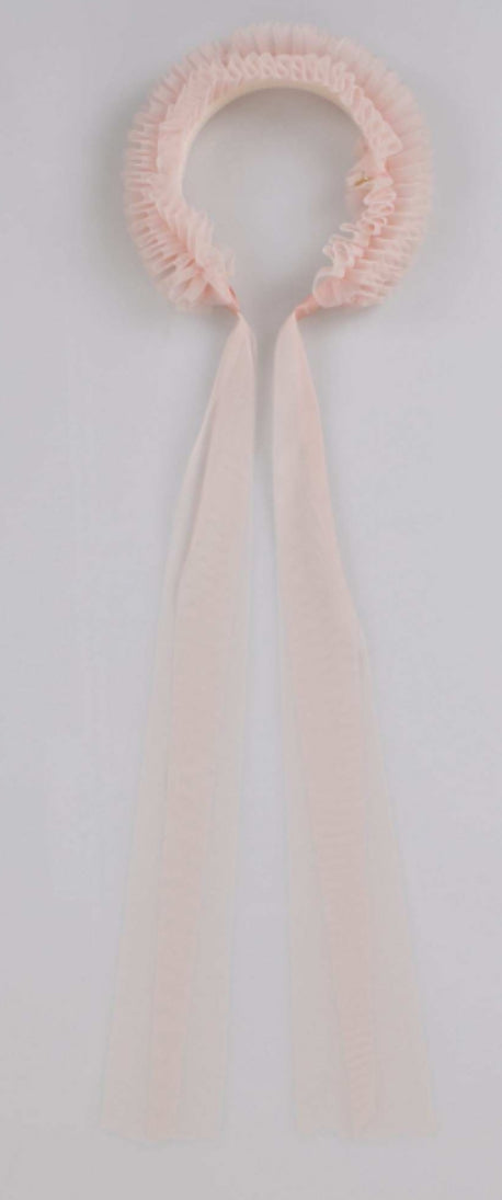 Ruffle headband pink