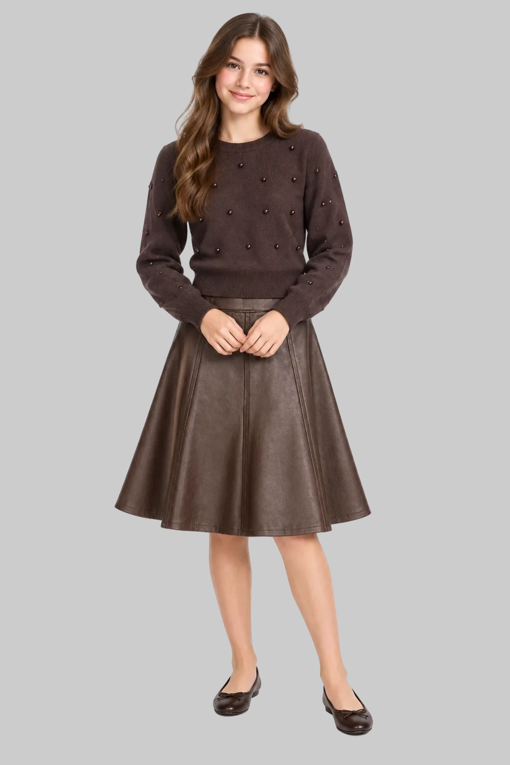 Chocolate leather set