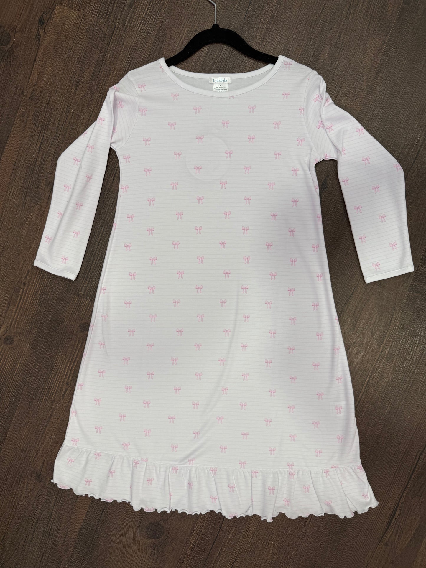 Bows and Stripes Pajama Dress