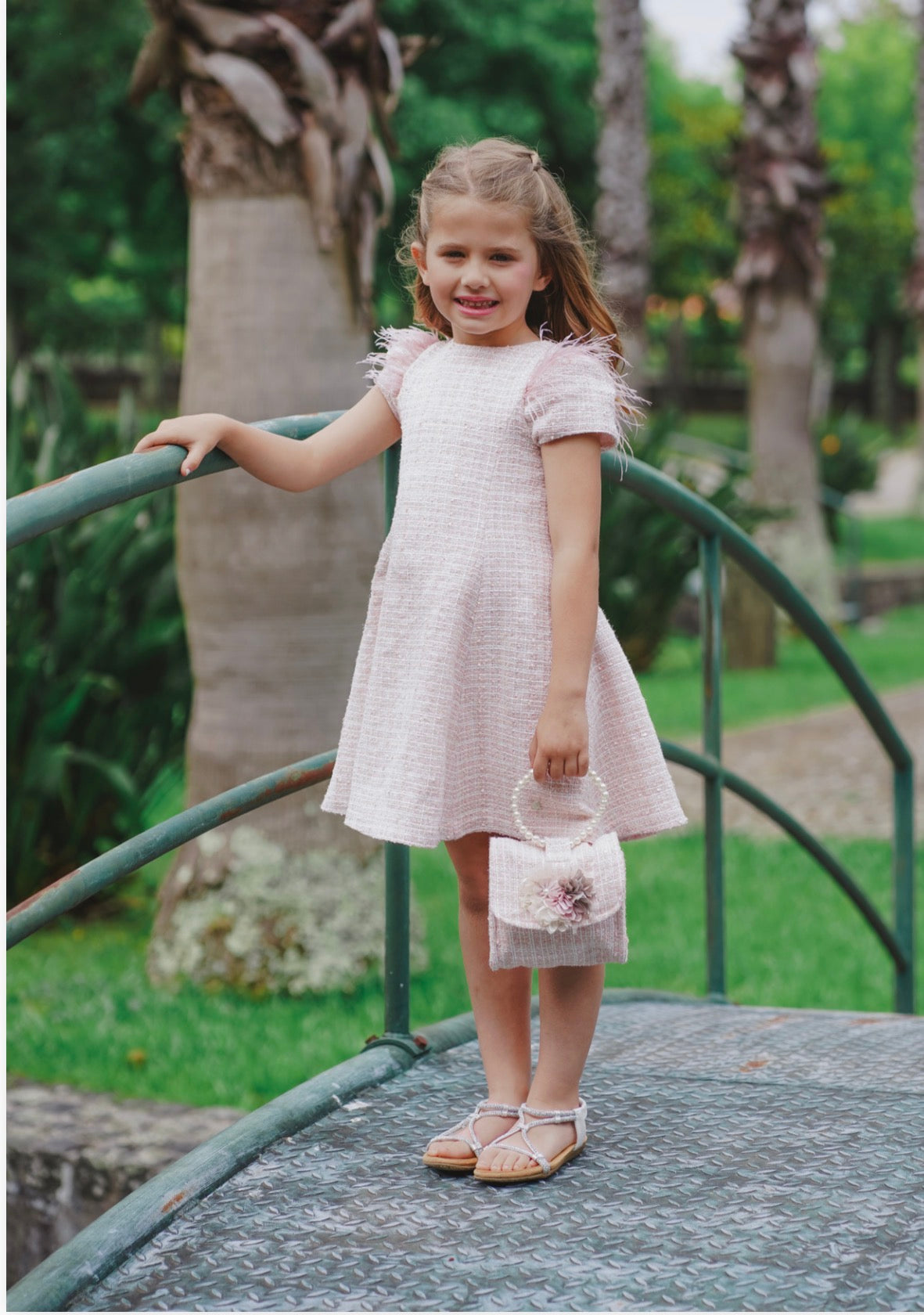 Classic Chanel feathers dress